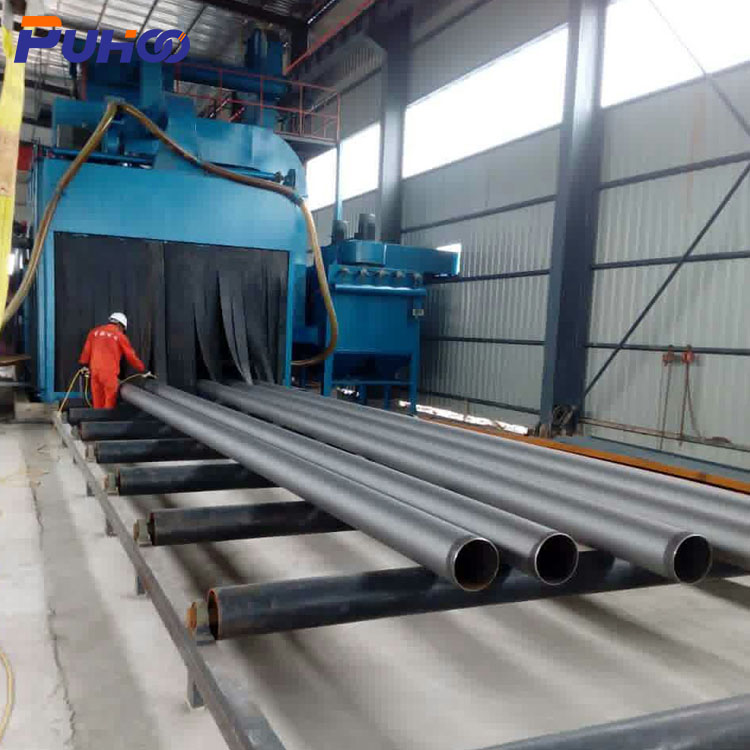 Ställning Frame Beam Roller Conveyor Shot Blasting Machine